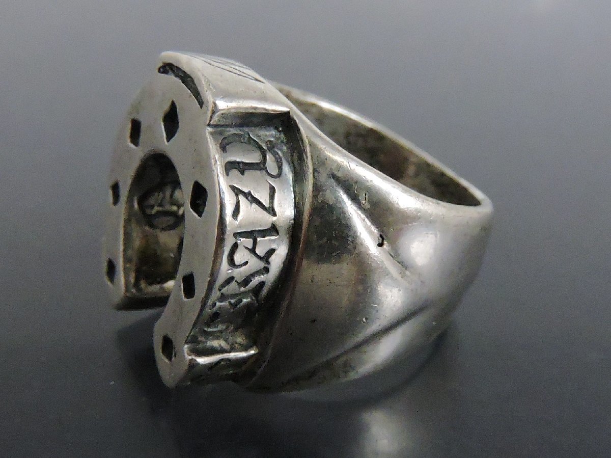 シルバー925 CRAZY PIG クレイジーピッグ 指輪 リング 馬蹄 ホース