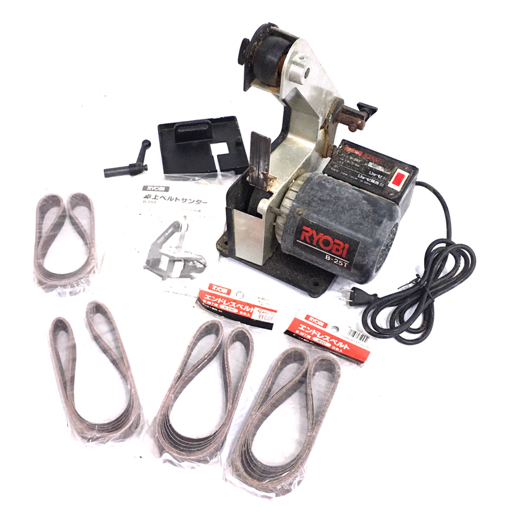 RYOBI リョービ 25.4mm 卓上ベルトサンダー B-25T 卓上研磨機 電動工具 通電確認済み