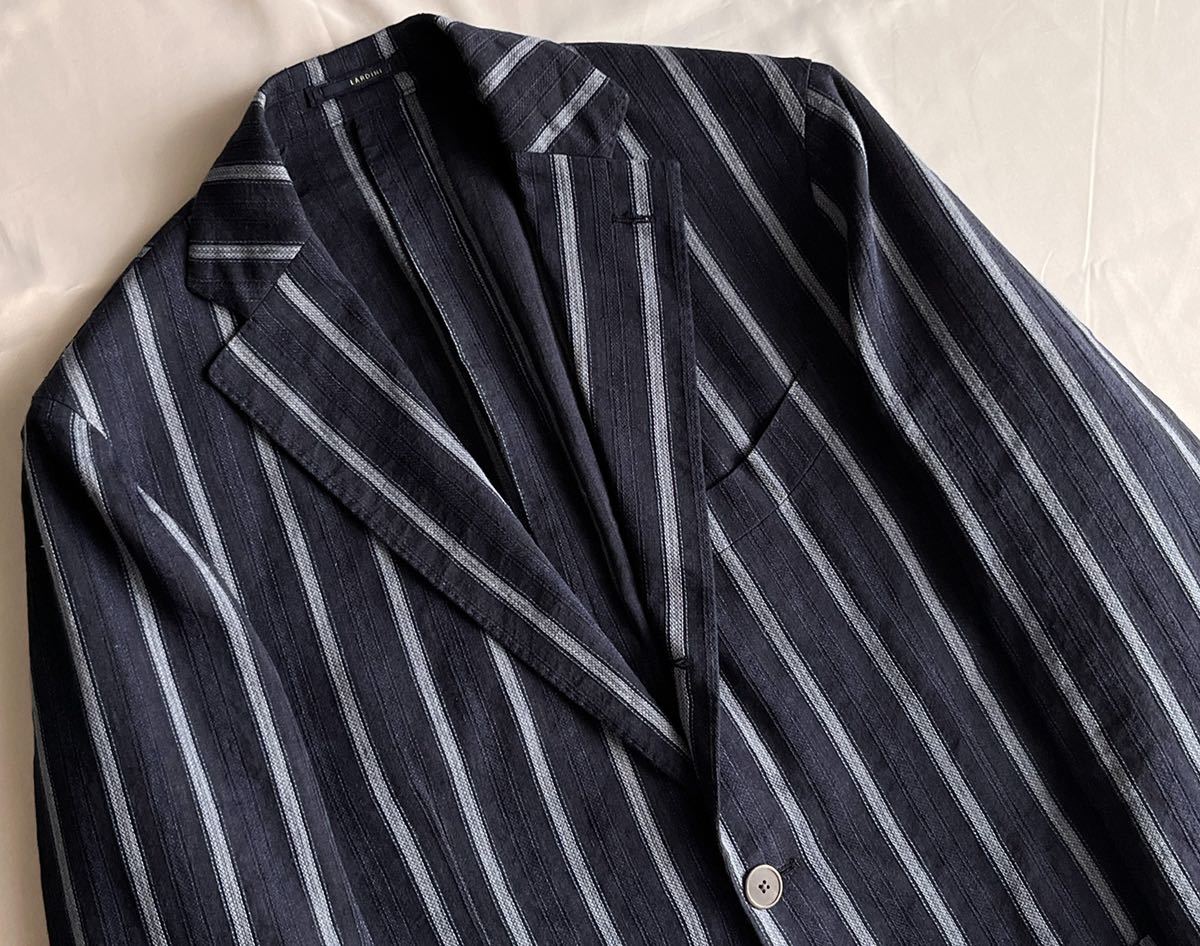 メンズ LARDINI テーラードジャケット ブレザー メタルボタン