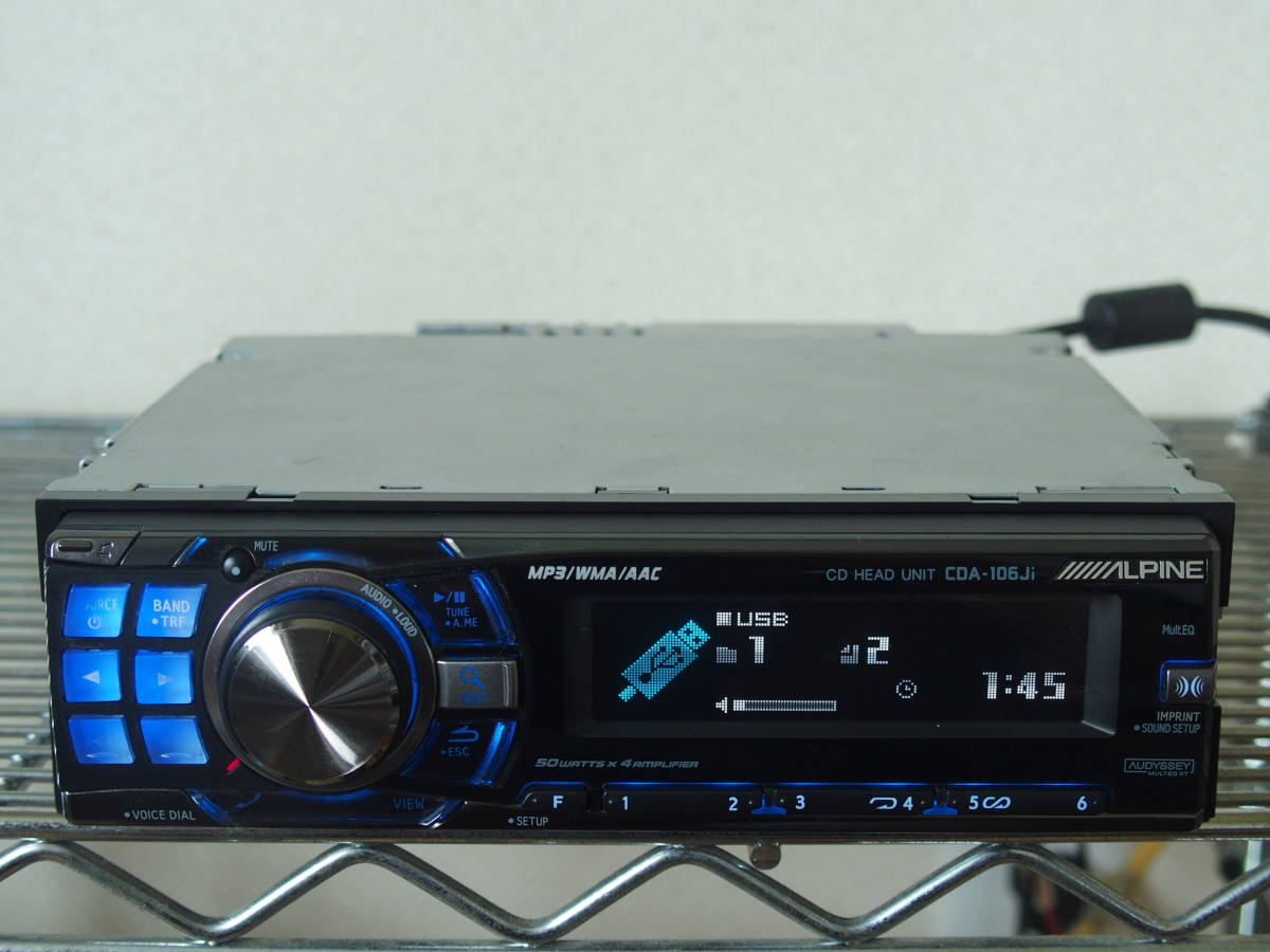 アルパイン【ALPINE】CD/USBプレーヤー CDA-106Ji 動作確認済 CDA 
