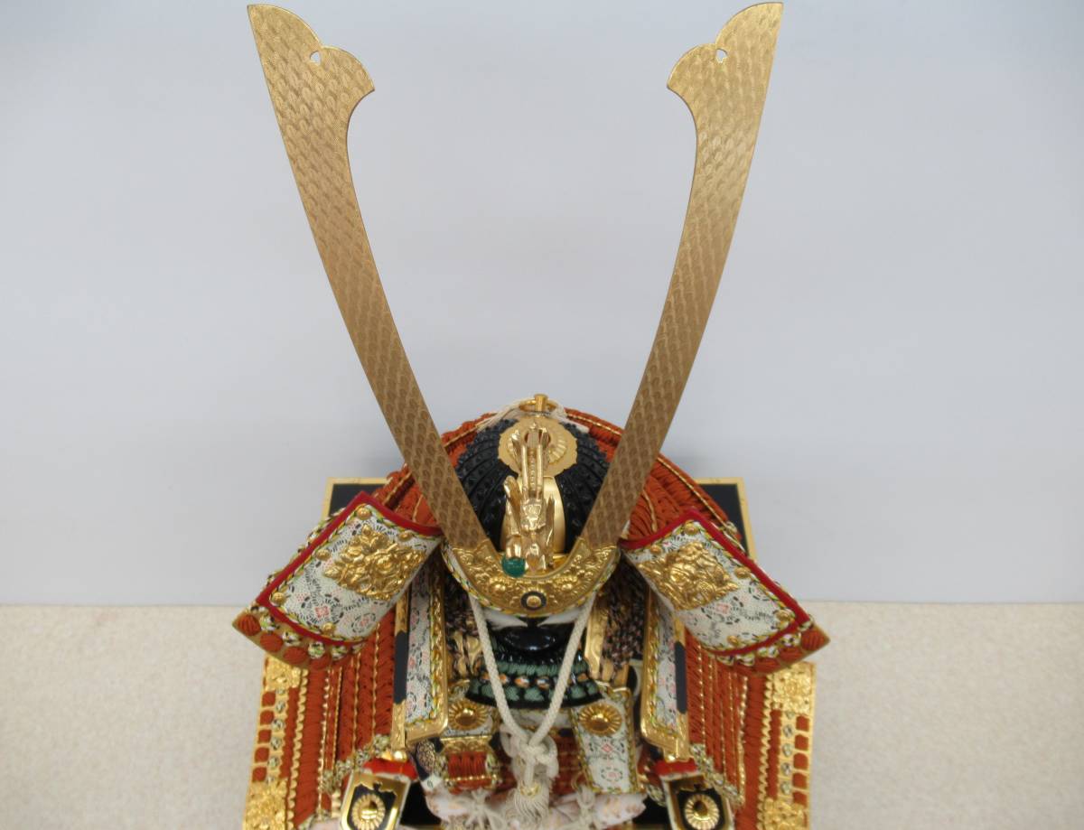 大鎧 Yahoo!オークション 上原玉鳳作 - 説明書など付属 木箱 甲冑飾り