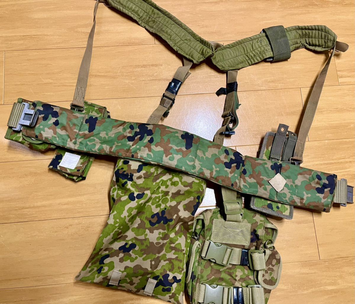 実物 陸自装備 弾帯 サスペンダーセット 弾帯 陸上自衛隊 サスペンダー