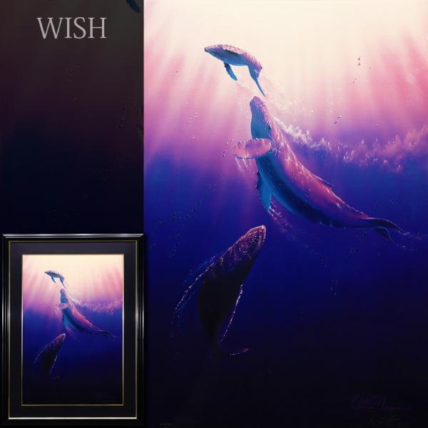 真作】【WISH】ラッセン C.R. Lassen「シードーン」ミクスドメディア 