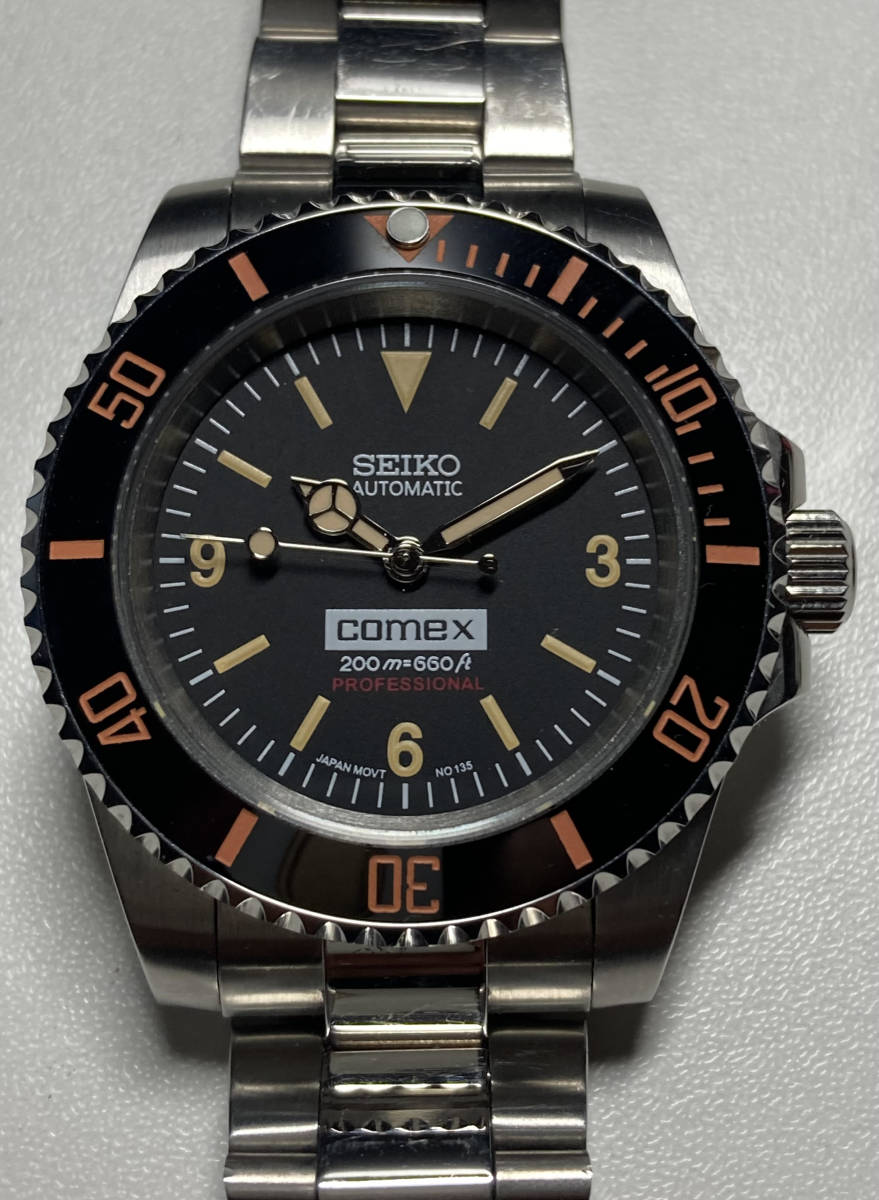 〇SEIKO MOD カスタム セイコー 自動巻き NH35 ダイバーズタイプ COMEX 