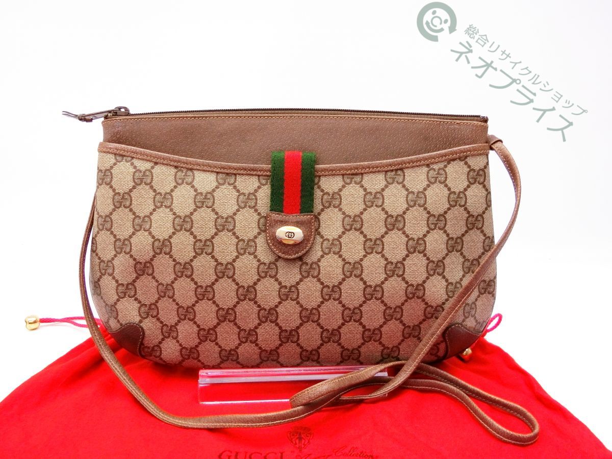 シェリーライン グッチ GUCCI GGキャンバス オールドグッチ 三つ折り長 