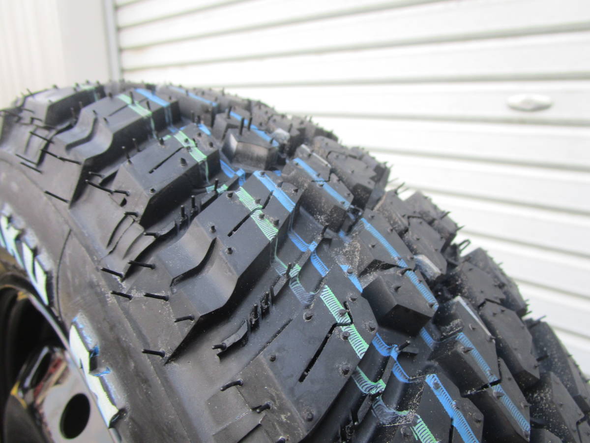 マッドスターワンパクM/T☆145/80R13☆ホワイトレターゴツゴツタイヤ