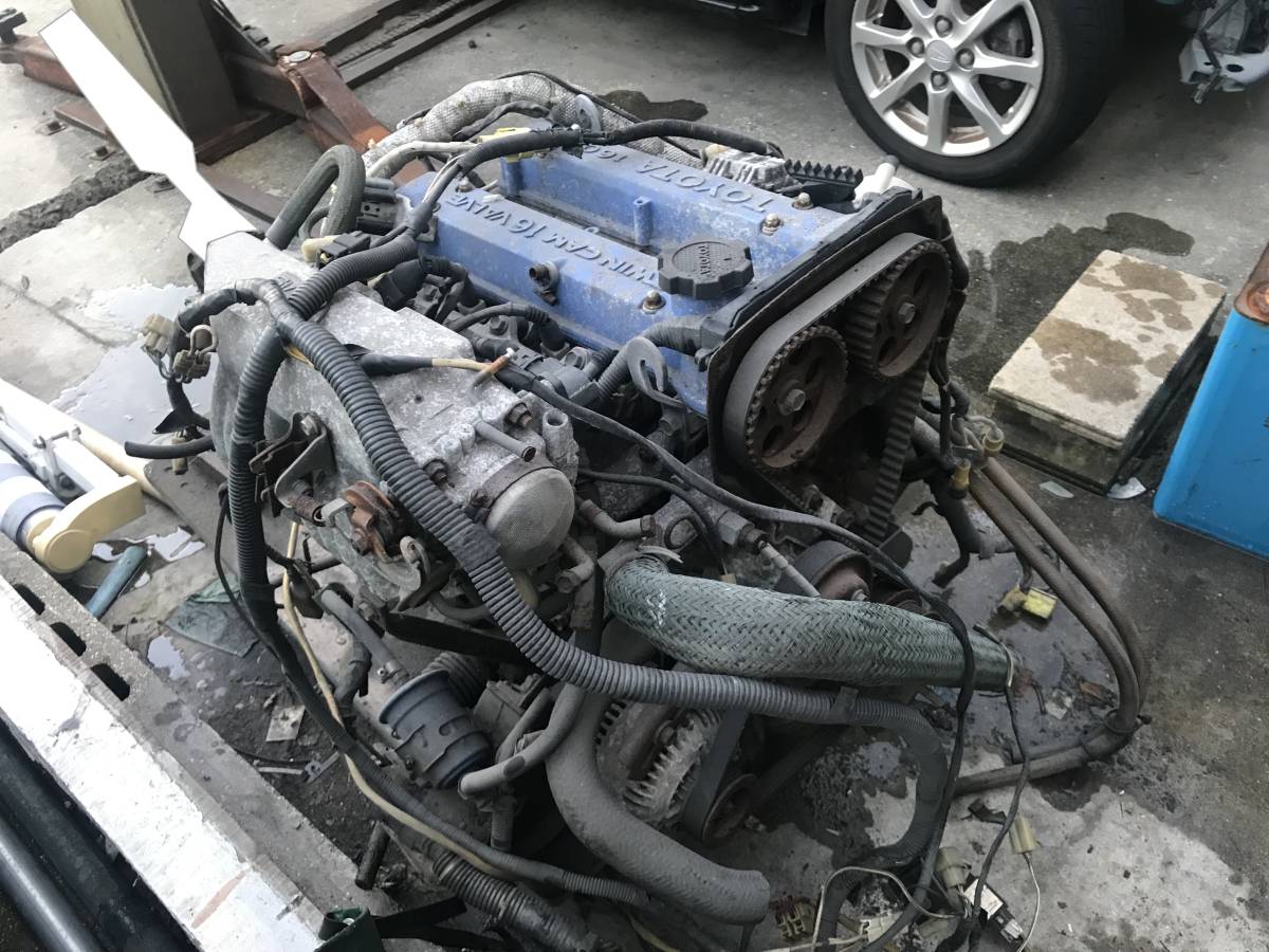 トヨタ AE86 4AG エンジン ミッション ハーネス KP61 スターレットで 