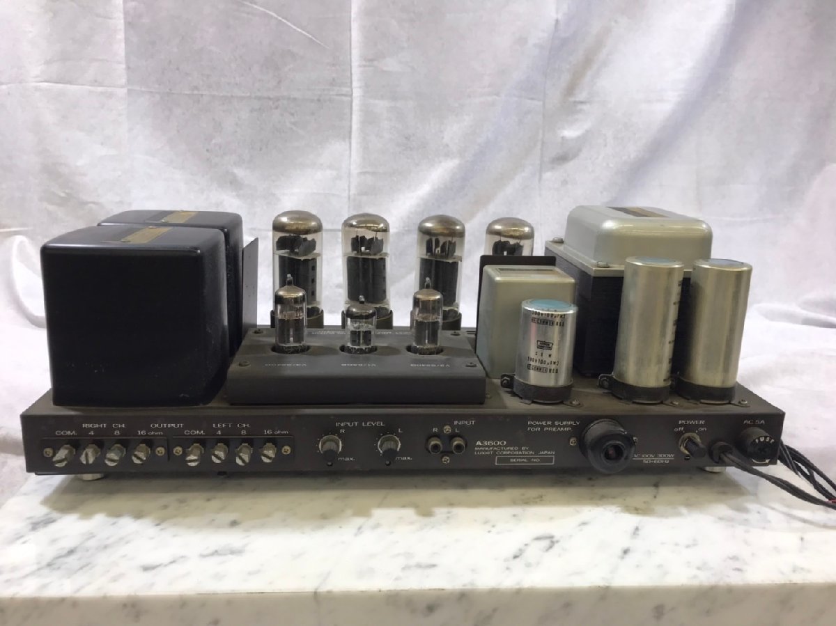 □t1142 ジャンク☆LUXMAN ラックスマン LUXKIT A3600 真空管アンプ③