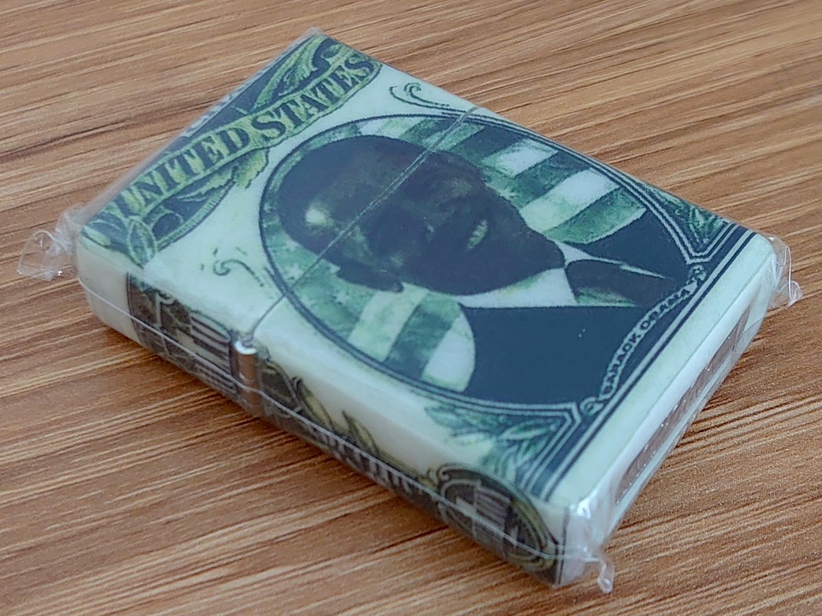 未使用・希少☆ZIPPO ジッポー サンプル試作品 オバマ大統領 ONE MILLION 100万ドル紙幣 バラク・オバマ プロトタイプ