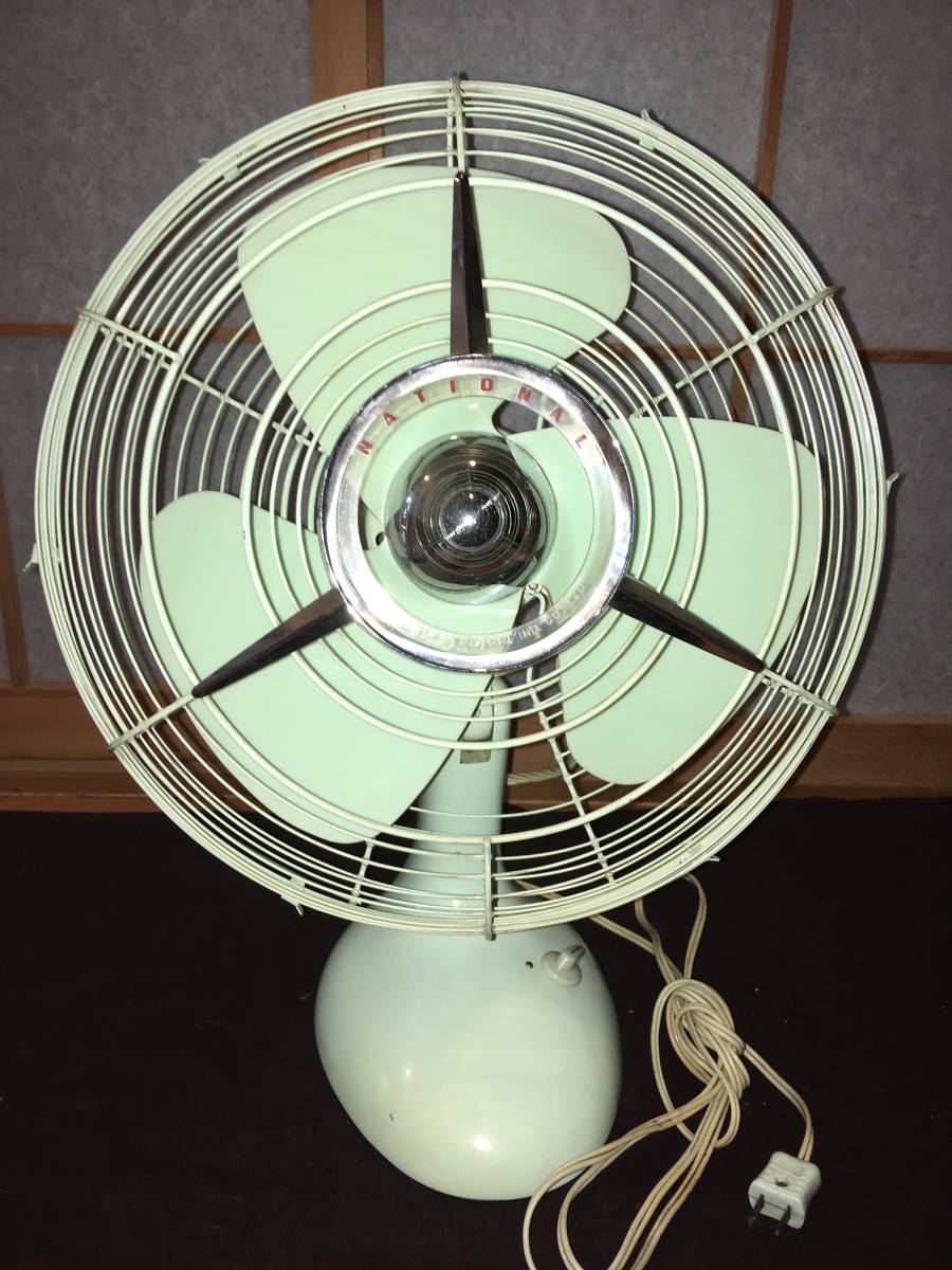 ジャンク 故障品 扇風機 ナショナル NATIONAL レトロ 塗装剥げ多 キズ