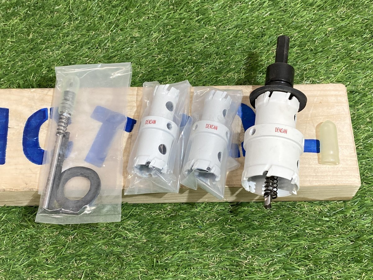 【中古美品】■デンサン■クイックダブル超硬ホールソー セット■HW-2142S■領収書可■アクトツール富山店より出品■3