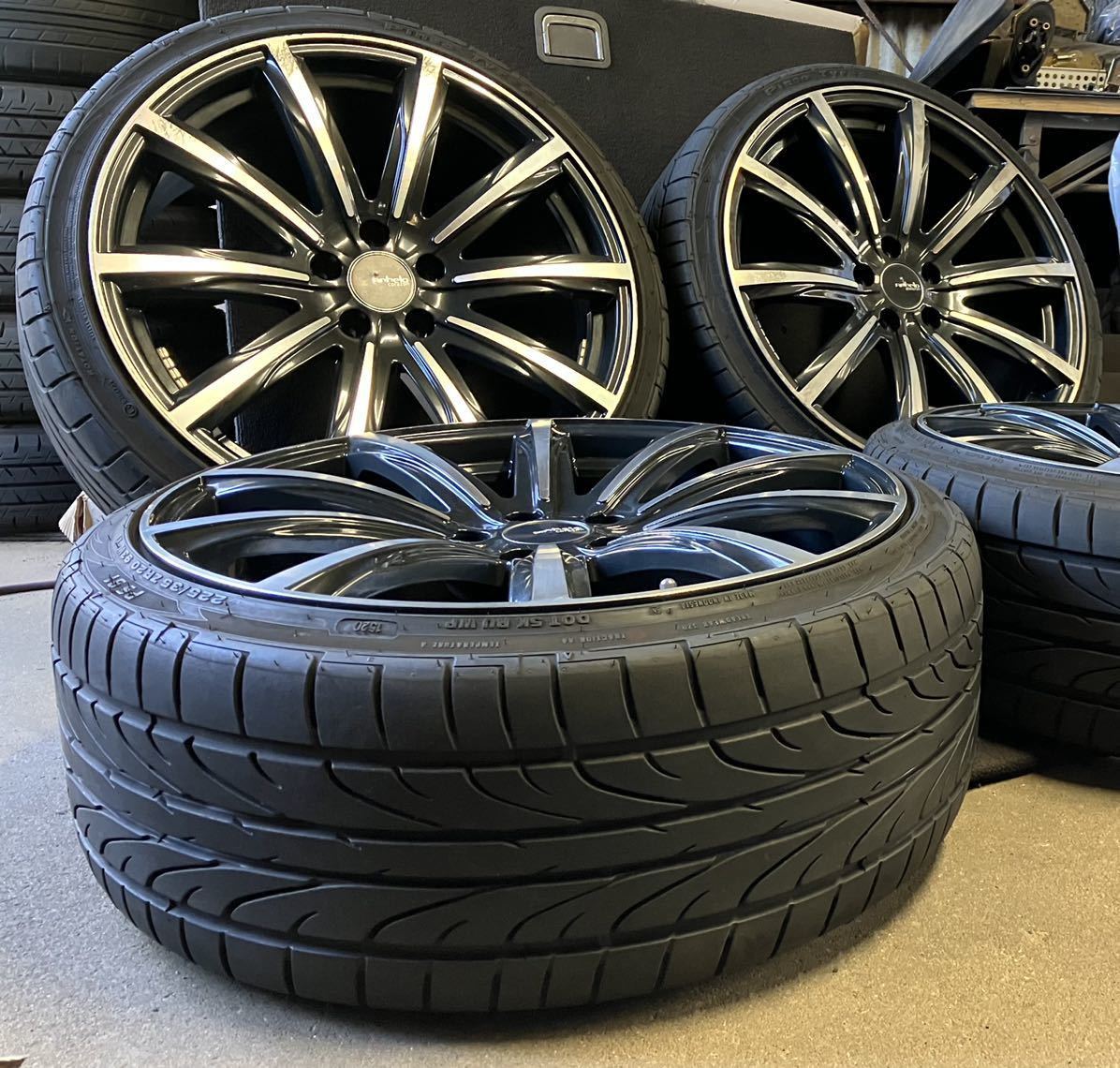 2020年製タイヤ付 アネーロ コラソン 225/35R20 8.5J+45 5穴 PCD114.3 