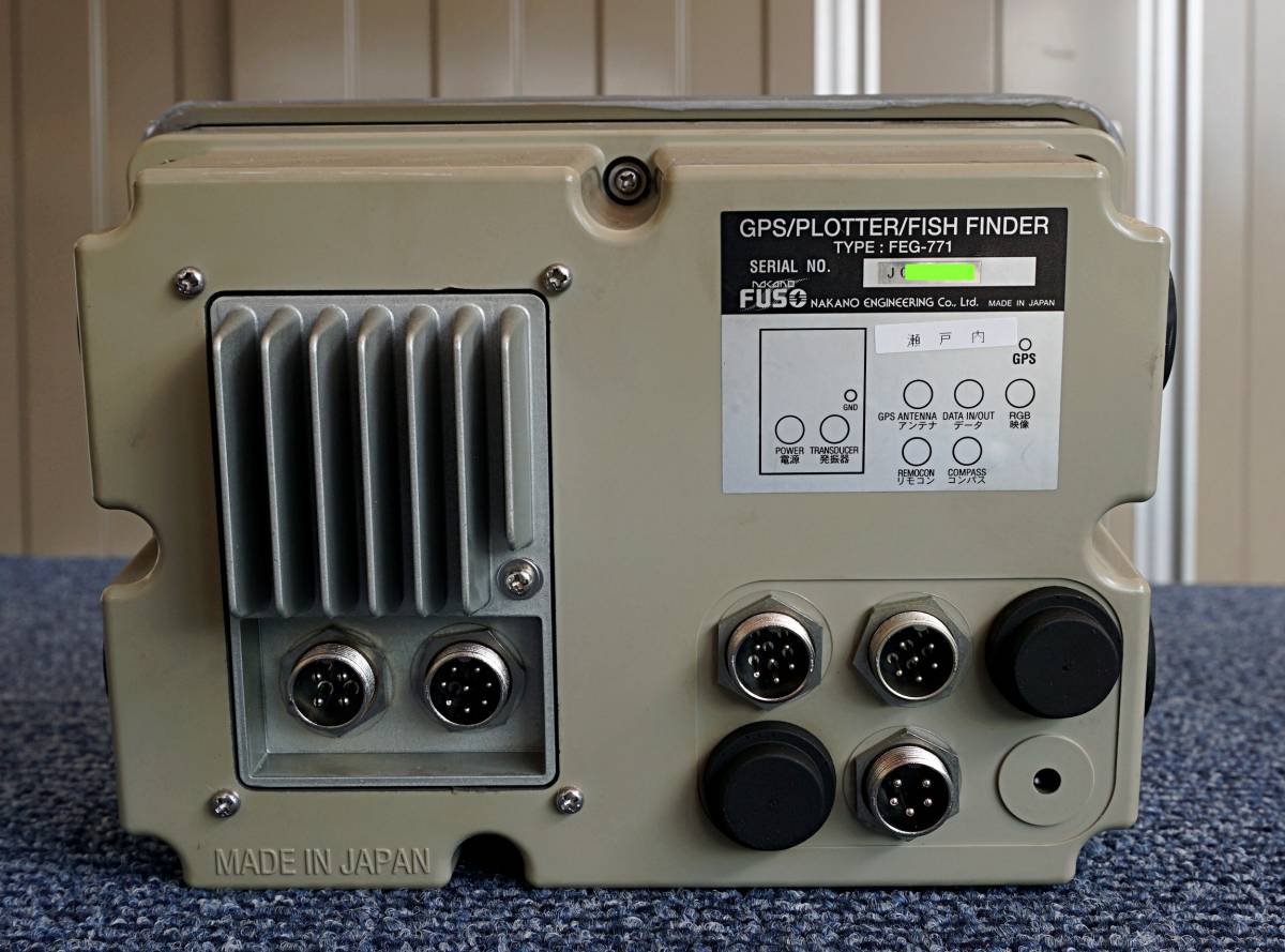 FUSO フソウ FEG-771 GPSプロッタ魚探 200kHz 中古品 ジャンク品 