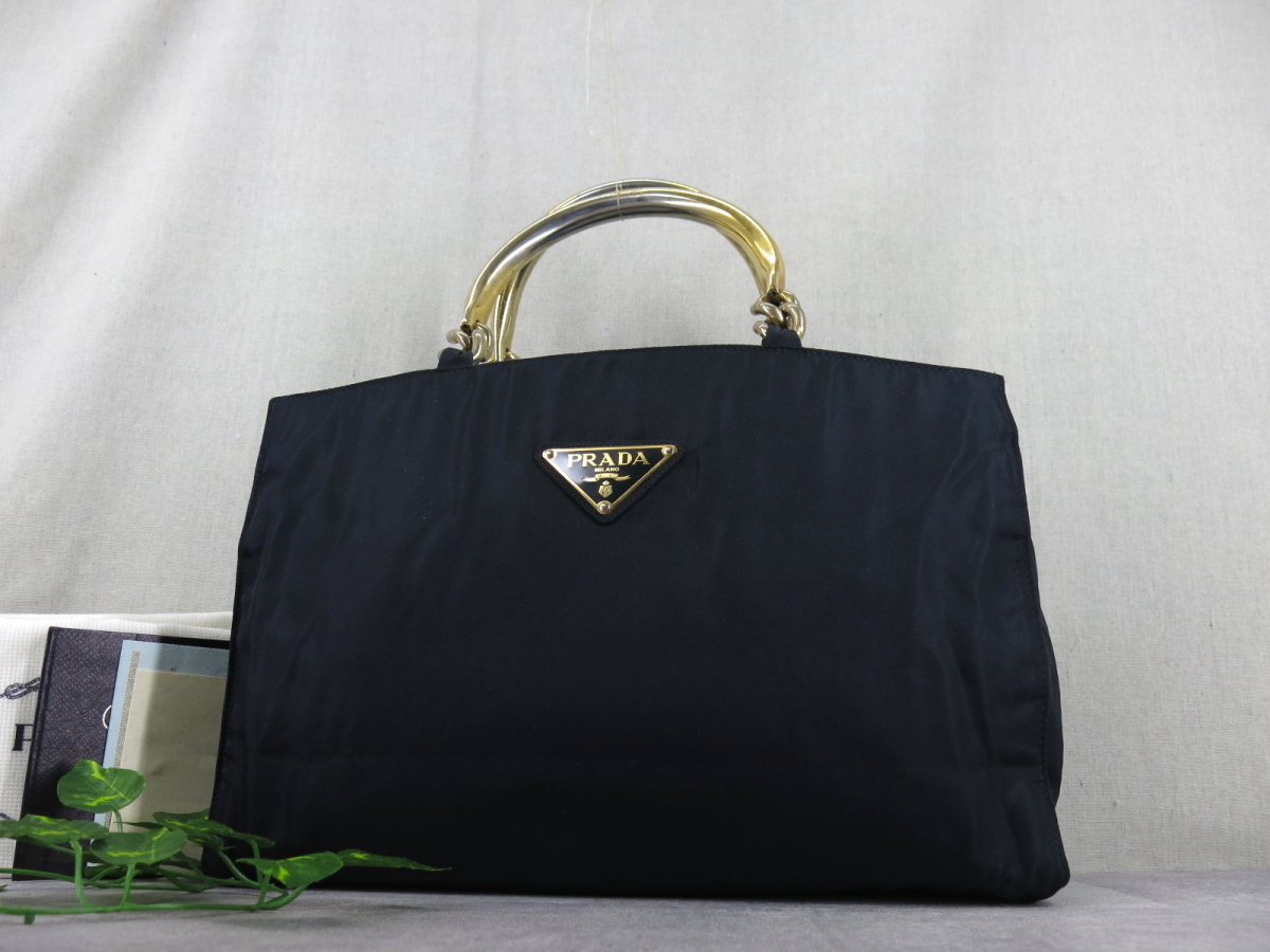 【人気セール，限定SALE】 PRADA プラダ メタルハンドル ポコノ ナイロン トート バッグ ネイビー G金具 腕掛け ヴィンテージ B5 書類 かばん C3351(ショルダーバッグ)｜売買されたオークション情報、yahooの商品情報をアー かばん、バッグ