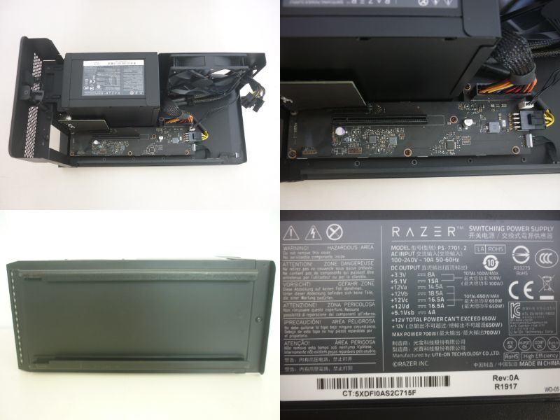 ジャンク】Razer Core X Chroma 外付けGPU BOX