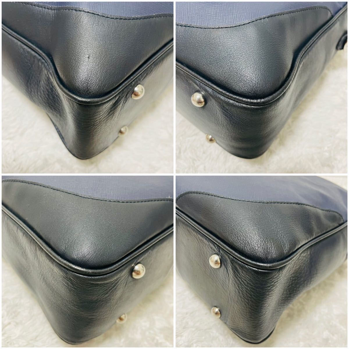 ペッレモルビダ キャピターノ ビジネスバッグ 2層式 2way 黒