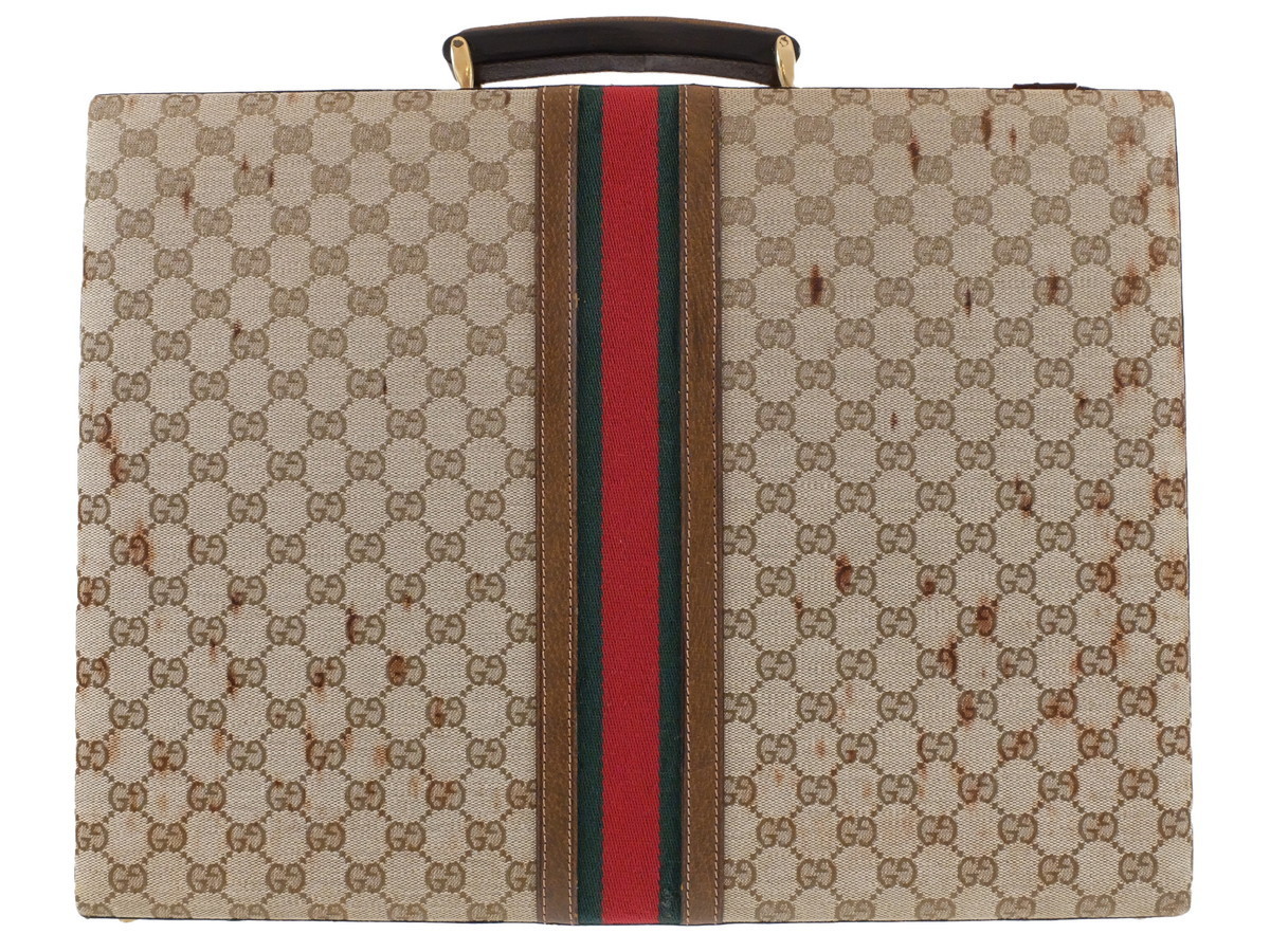 期間限定 【GUCCIグッチ】シェリーライン GGキャンバス ブリーフケース 
