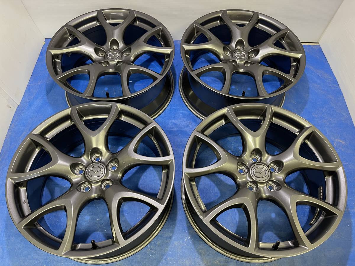 □レア美品RX-8(SE3P)タイプRS純正BBS(RG503)鍛造ガンメタ19_8J +47 