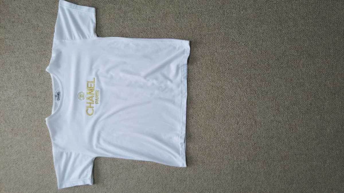 【驚きの破格値，定番】 シャネル Tシャツ 女性用 丈60cm ウエスト47cm 袖幅48cm(半袖シャツ)｜売買されたオークション情報、yahooの商品情報をアーカイブ公開 - オークファン トップス