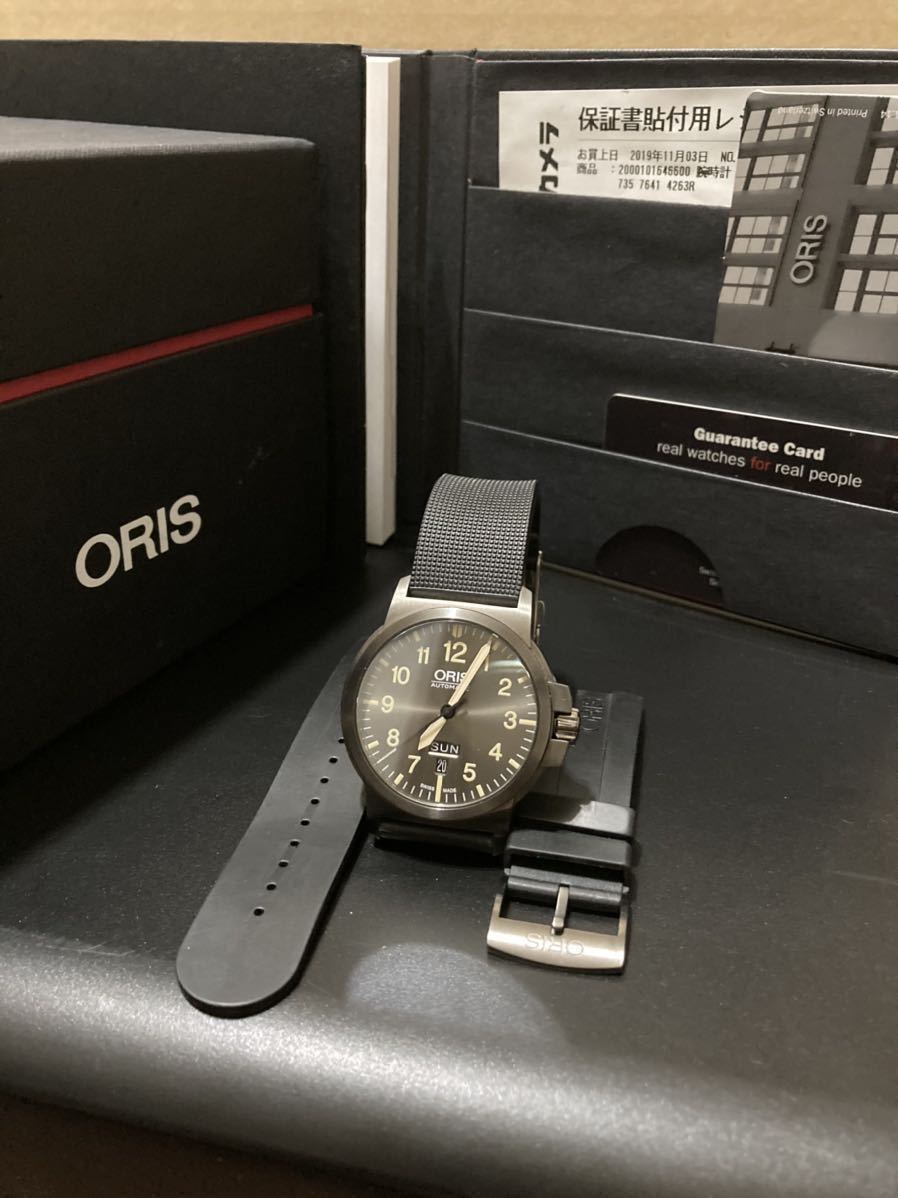 美品 オリス oris 735 7641 bc3 自動巻 デイデイト 付属品あり 替ベルト付き アクセサリー、時計 オリス