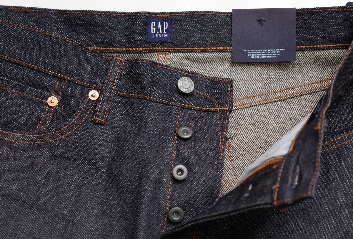 GAP 1969 デニムパンツ ストレートフィット カイハラ リジット KAIHARA 