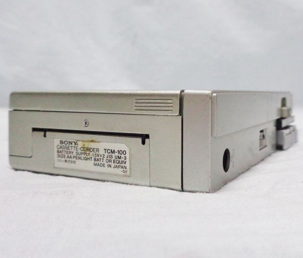 ○ジャンク○SONY TCM-100 ソニー 初代ウォークマンの原型モデル
