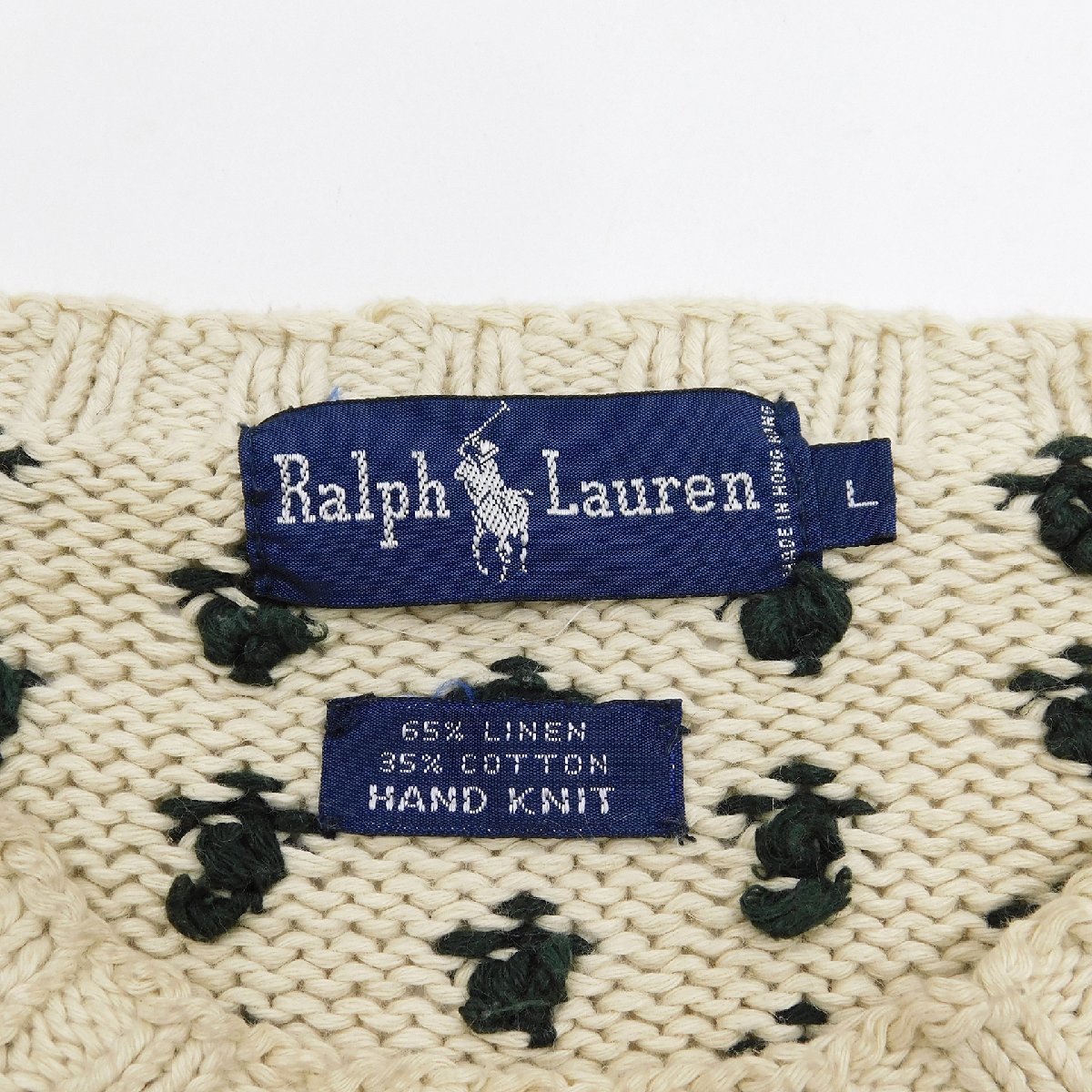 ラルフローレン ポロベア セーター スキー柄 Size L #84310 RALPH 