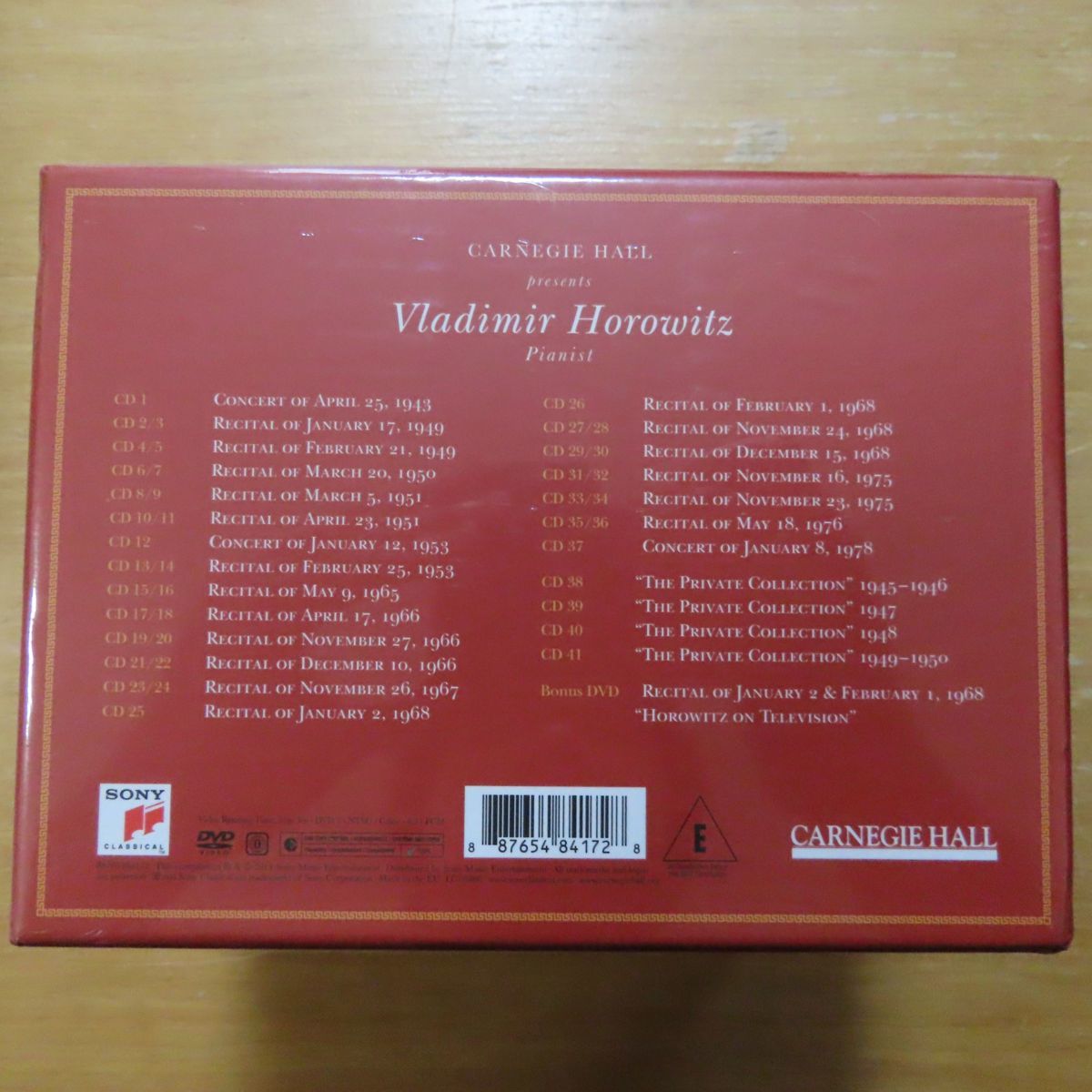 34064115;【未開封/41CD+DVD BOX】ホロヴィッツ / Vladimir Horowitz