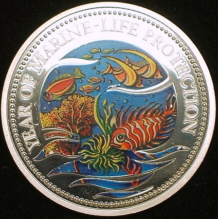 パラオ大型銀貨】(カラー 25.0g 1992年銘 プルーフ) Yahoo