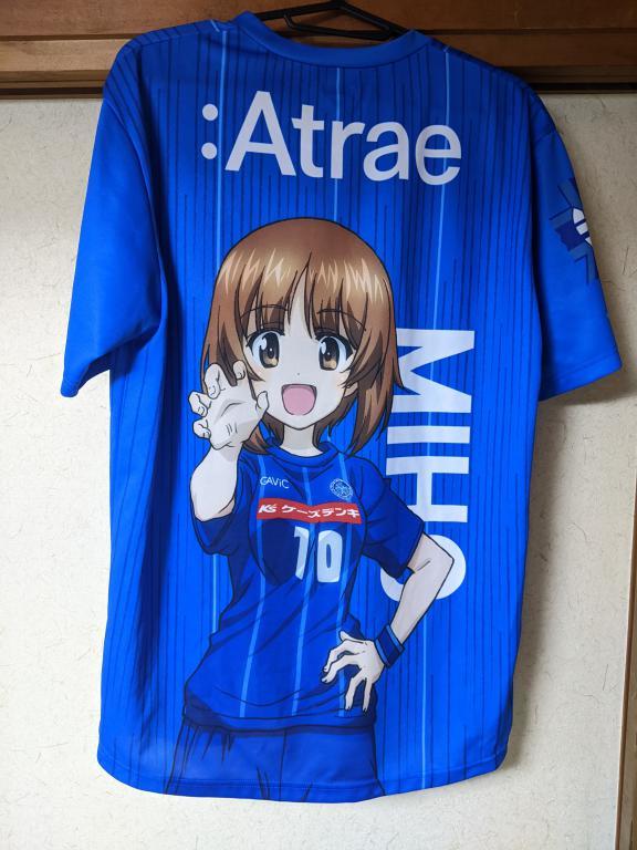 水戸ホーリーホックのガールズ＆パンツァーコラボユニフォーム（サイズ 