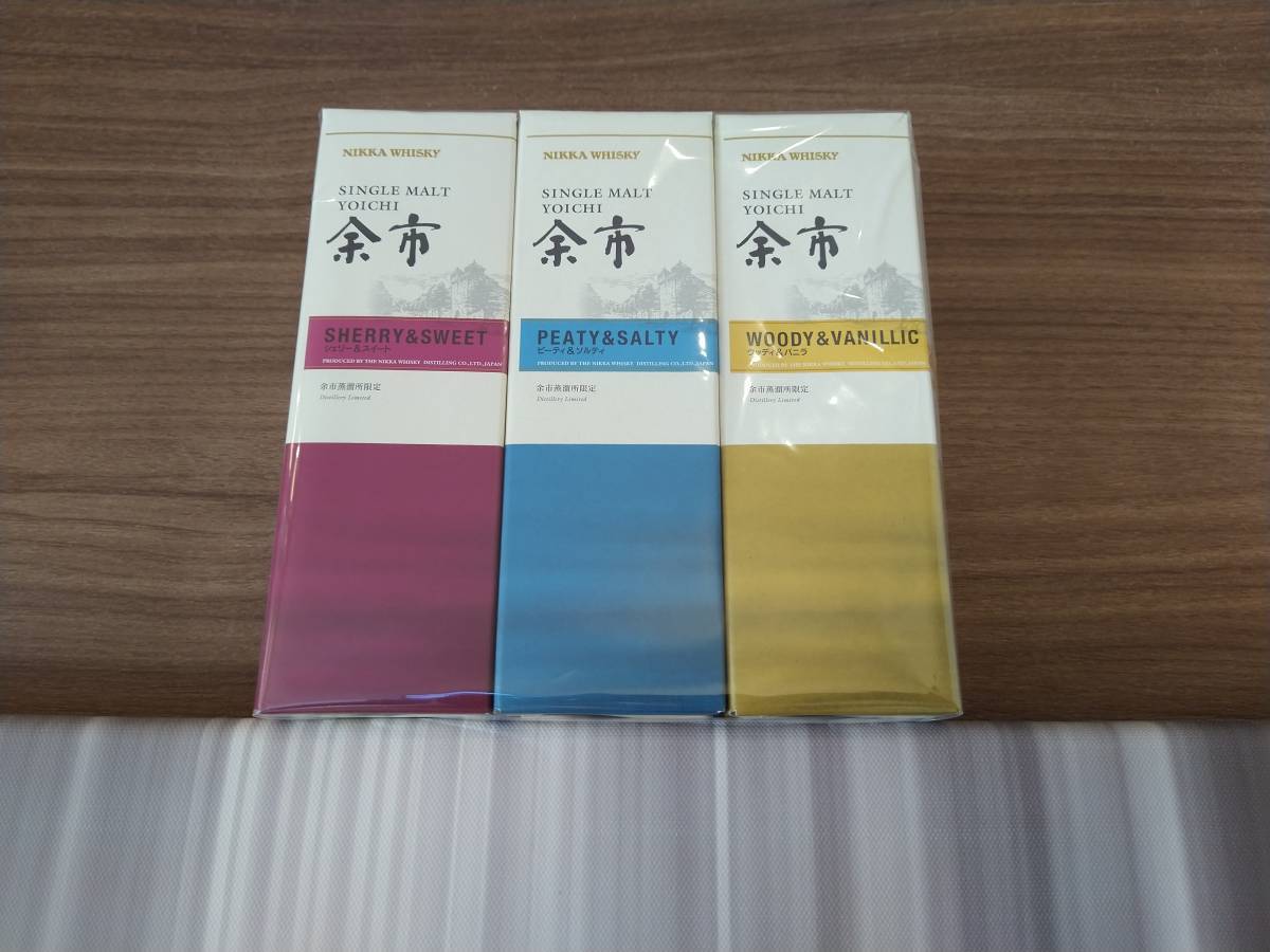 限定セール，人気 ニッカ 余市 180ml シェリー&スイート ピーチ&ソルティ ウッディ&バニラ 3本セット(日本)｜売買されたオークション情報、yahooの商品情報をアーカイブ公開 - オークファン 日本