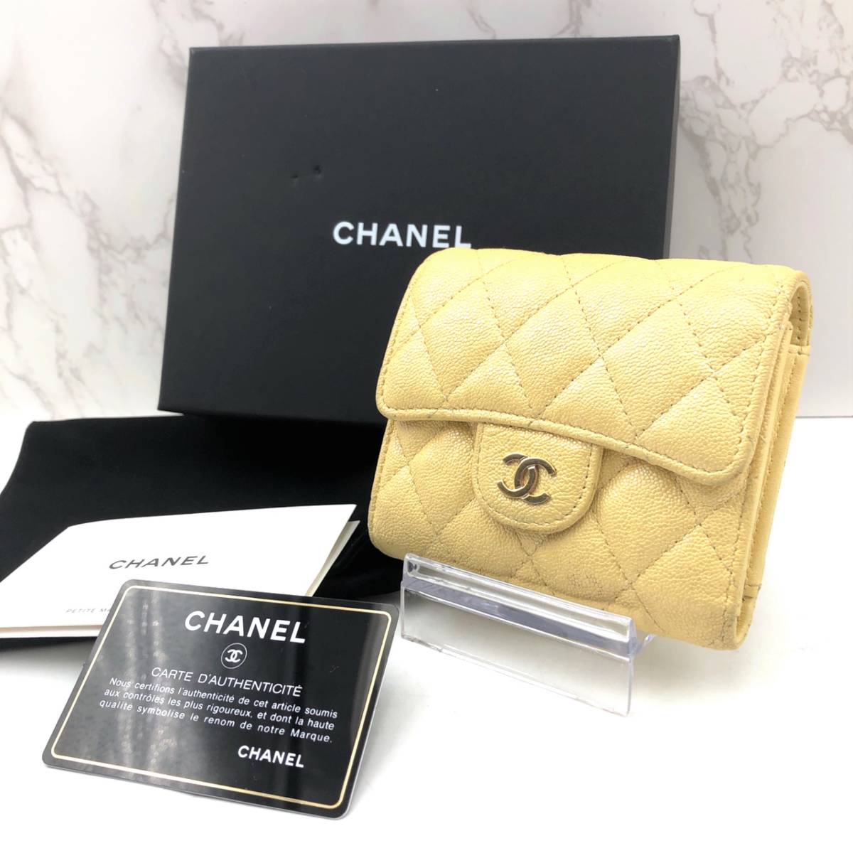 お買い得，人気 CHANEL シャネル マトラッセ 三つ折り財布(女性用財布)｜売買されたオークション情報、yahooの商品情報をアーカイブ公開 - オークファン 服飾小物