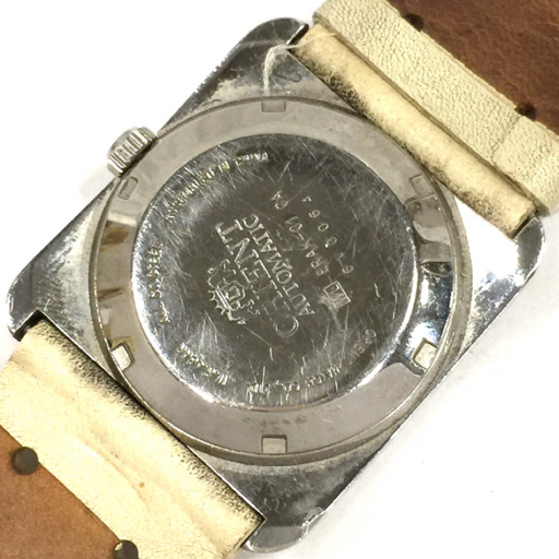 オリエント 腕時計 ERAK-C1 スクエア デイト シルバー金具 自動巻き 