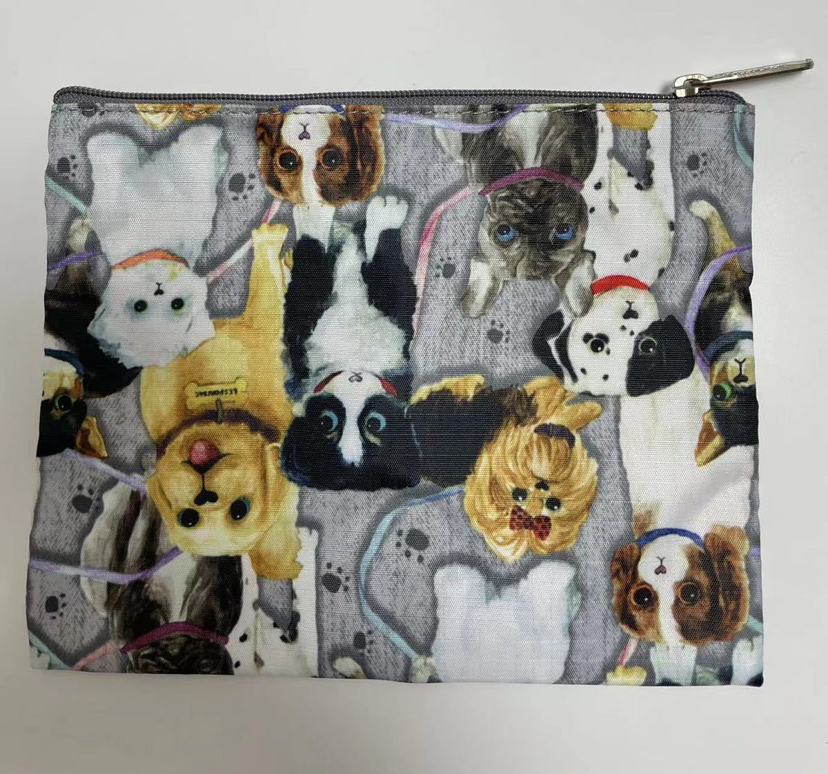 レスポートサック ボストンバッグ 未使用 パピィパーク 旅行 犬柄 刺繍