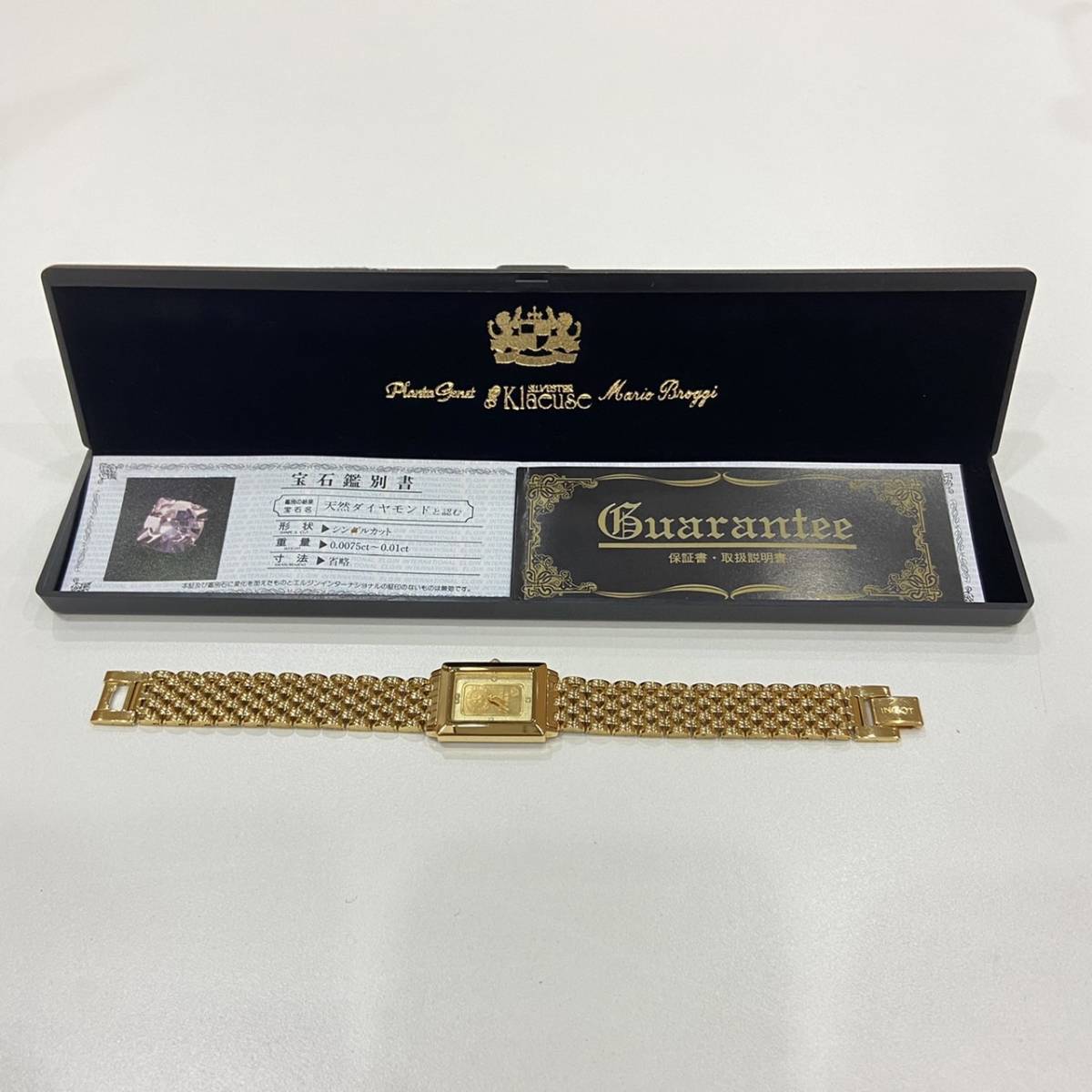 稼動品 エルジン インターナショナル INGOT 純金 1g ウォッチ 腕時計 