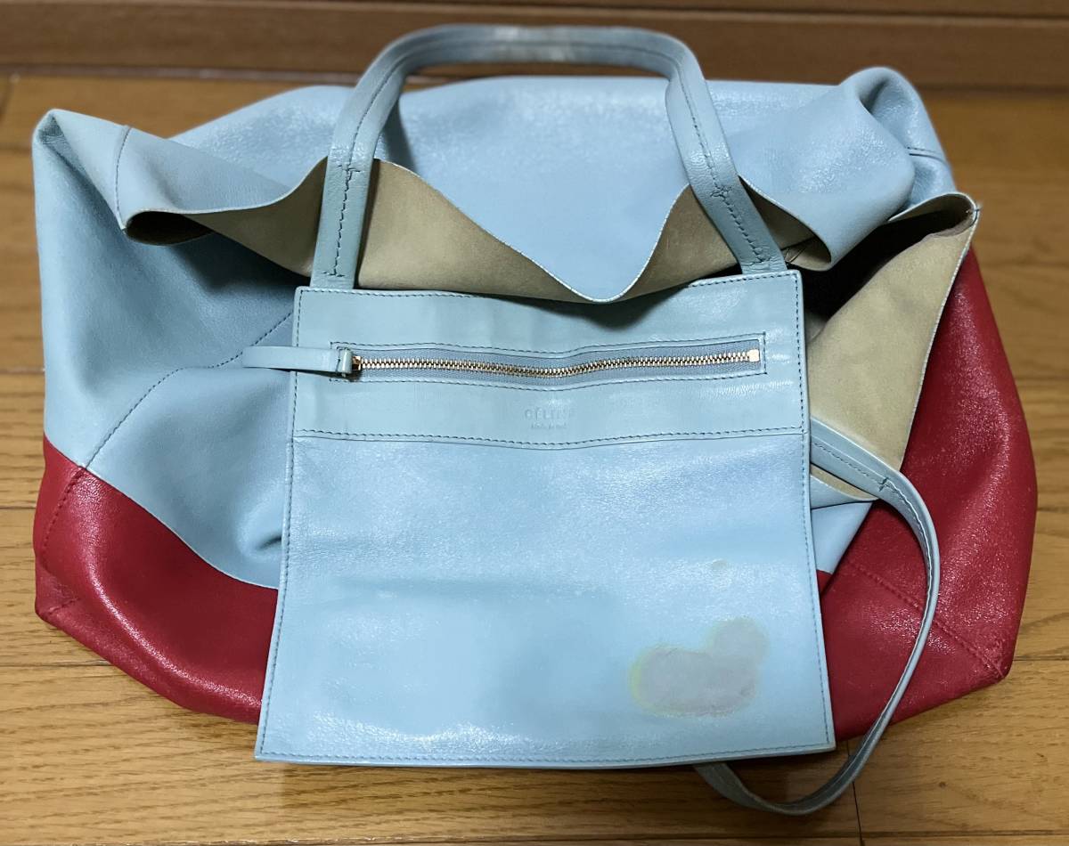 トートバッグ ホリゾンタルカバ レザー セリーヌ 上品CELINE ダーク