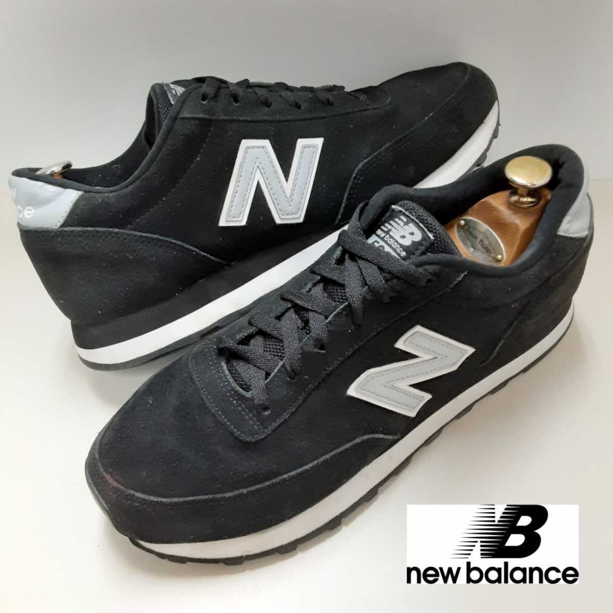 最値!早い者勝ち1点物!ニューバランス【New Balance】 ML501 スニーカー ローカット シューズ 靴 ブラック/ホワイト/黒/白 27cm