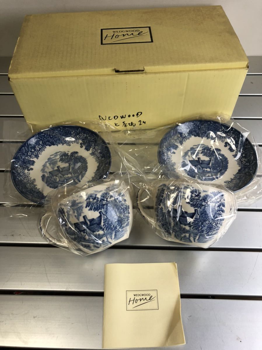  4 Wedgwood ウェッジウッド カップ＆ソーサー2セット Queen's Ware(ウェッジウッド)｜売買されたオークション情報、yahooの商品情報をアーカイブ公開 - オークファン ウェッジウッド