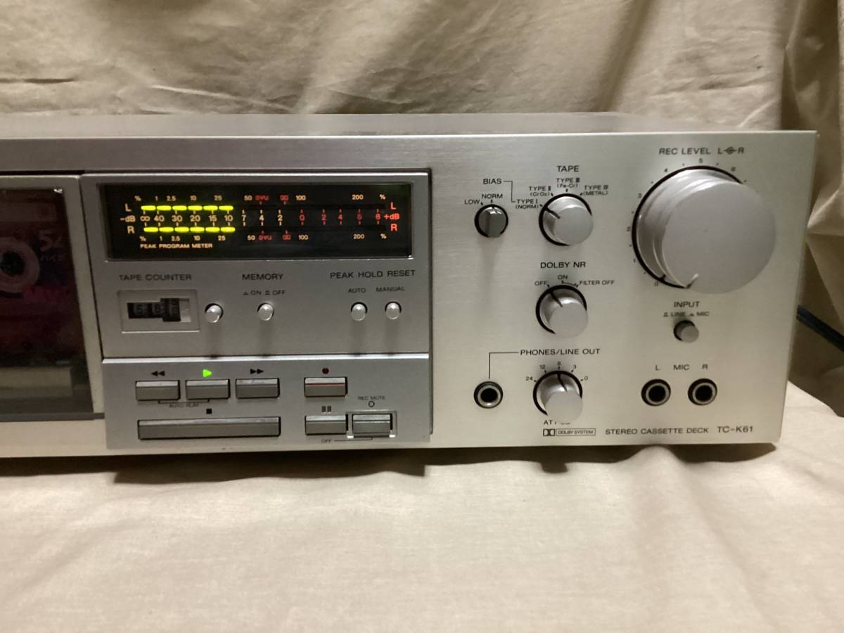 SONY TC-K61カセットデッキ作動中古品 Yahoo!オークション - 「sony tc