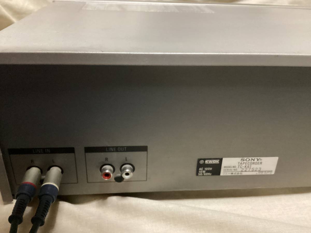 SONY TC-K61カセットデッキ作動中古品 Yahoo!オークション - 「sony tc