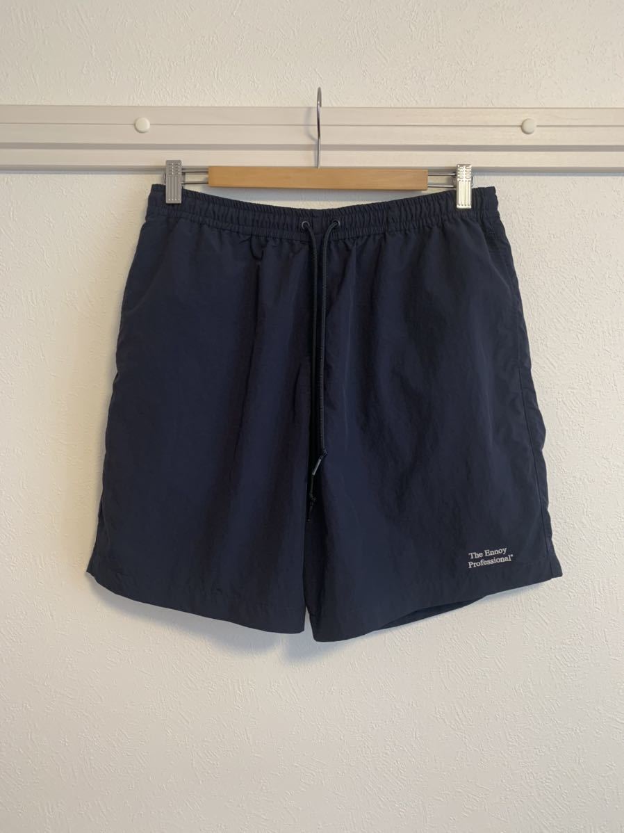 【中古美品】The Ennoy Professional / エンノイ プロフェッショナル NYLON SHORTS / ナイロンショーツ サイズ:M / ステッカー付き エンノイ Ennoy Professional コットンキャップ ホワイト クルーネック
