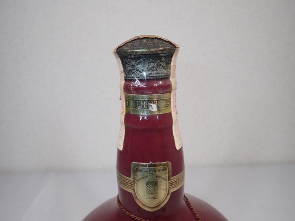 シーバス ロイヤルサルート21年 陶器ボトル赤 巾着・箱付古酒
