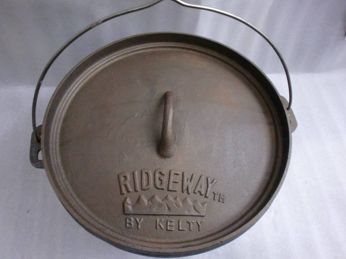 ◇◇RIDGEWAY BY KELTY ダッチオーブン 鉄製 直径約29.5㎝ スクエア 