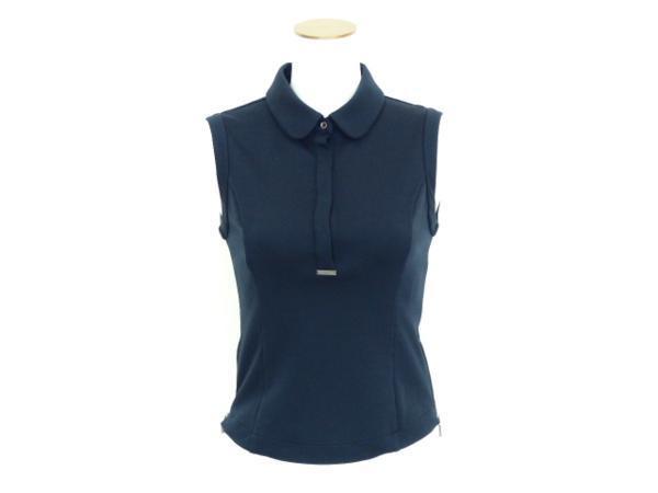 FOXEY NEWYORK トップス フォクシーポロ 38 ブラック ポロストレッチ