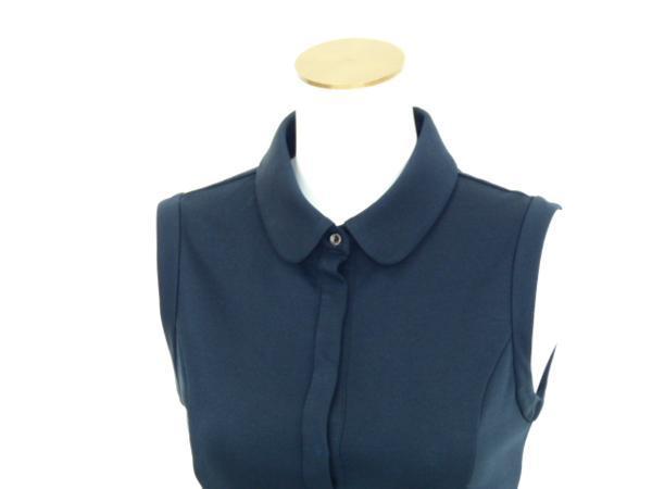 FOXEY NEWYORK トップス フォクシーポロ 38 ブラック ポロストレッチ