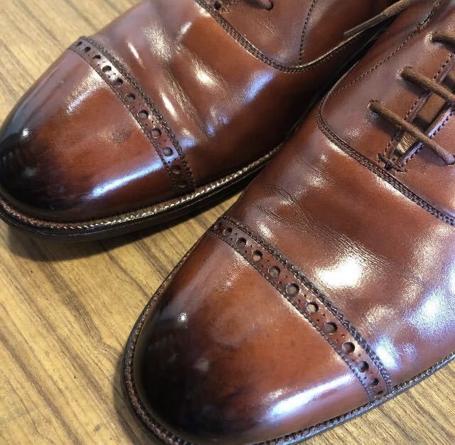 80's 旧工場 エドワードグリーン ブルックスブラザーズ パンチドキャップトゥ バークレー ジョンロブ クロケット＆ジョーンズ オールデン 旧工場製 エドワードグリーン - 50s～60s旧エドワードグリーン製 Yahoo!オークション 別注