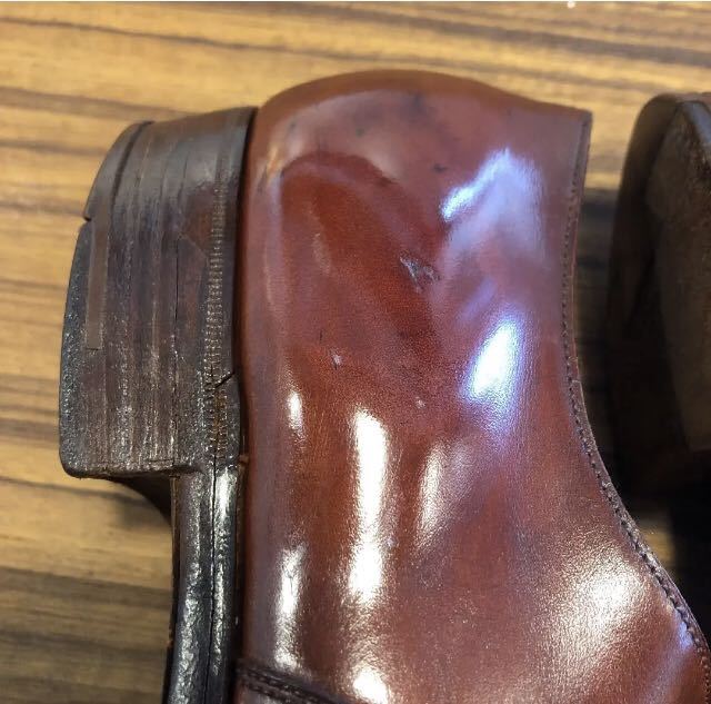 80's 旧工場 エドワードグリーン ブルックスブラザーズ パンチドキャップトゥ バークレー ジョンロブ クロケット＆ジョーンズ オールデン 旧工場製 エドワードグリーン - 50s～60s旧エドワードグリーン製 Yahoo!オークション 別注