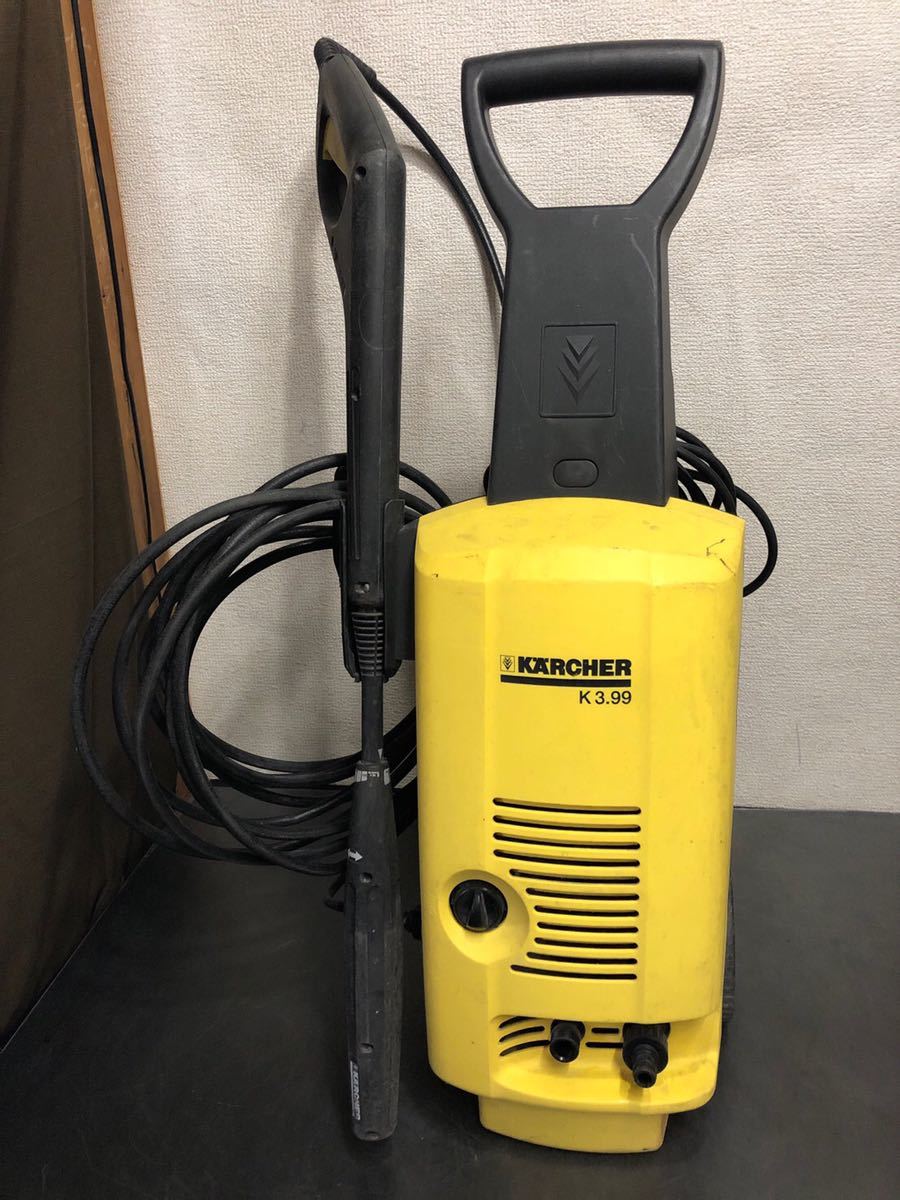  ケルヒャー 家庭用 高圧洗浄機 K3.99 イエロー デッキクリーナー 洗車 窓 網戸 外壁 泥 コケ カビ 農機具 KARCHER(高圧洗浄機)｜売買されたオークション情報、yahooの商品情報をアーカイブ公開 - 高圧洗浄機