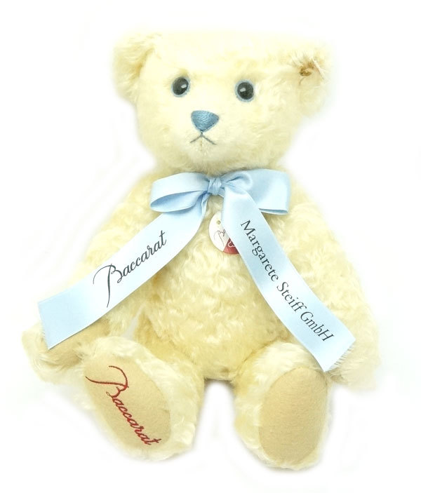 中古 美品 Baccarat × Steiff バカラ × シュタイフ テディベア