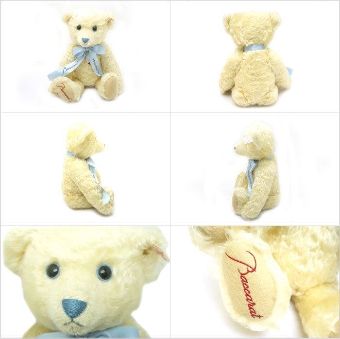 中古 美品 Baccarat × Steiff バカラ × シュタイフ テディベア